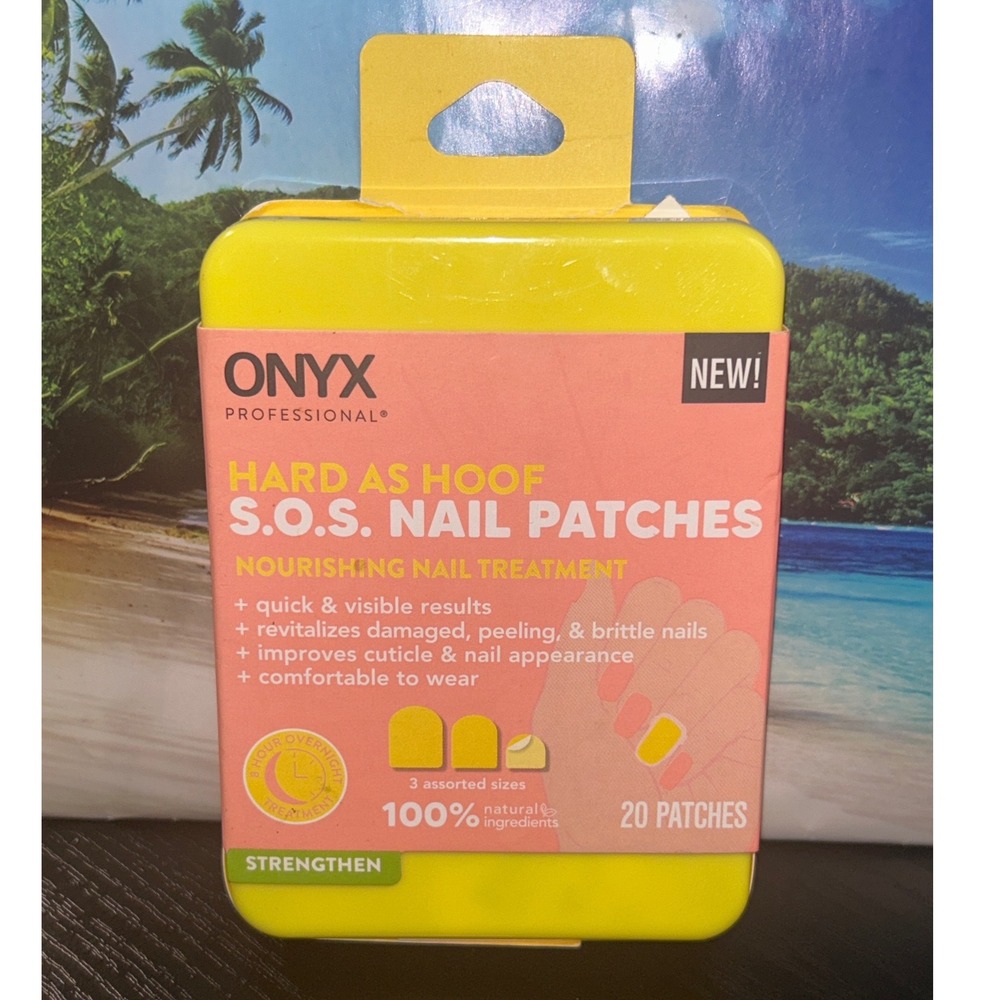 Onyx Professional Hard As Hoof SOS Nail Patches 20ct Overnight Treatment New